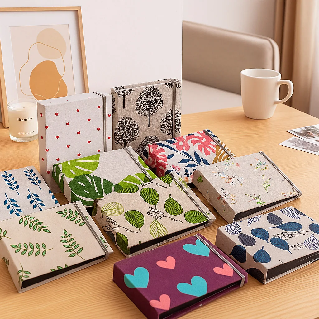 Printed Fabric Cover Mini Photo Album Holds 36pcs 4×6 Inch Photos, for Travel Snapshots,Couple Mini Anniversary Gift