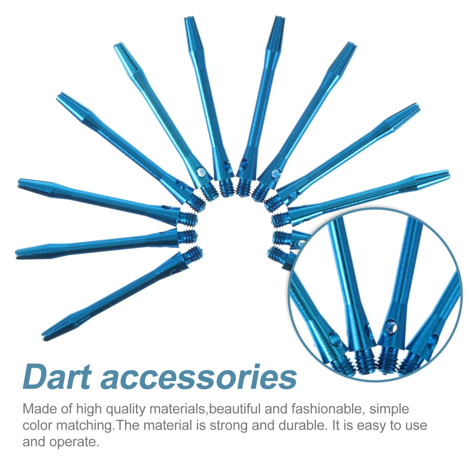 

12Pcs Dart Shaft 2Ba Thread Aluminum Alloy 45Mm Replacement Rod Metal Shaft Accessories Game Flight Stems Supplies