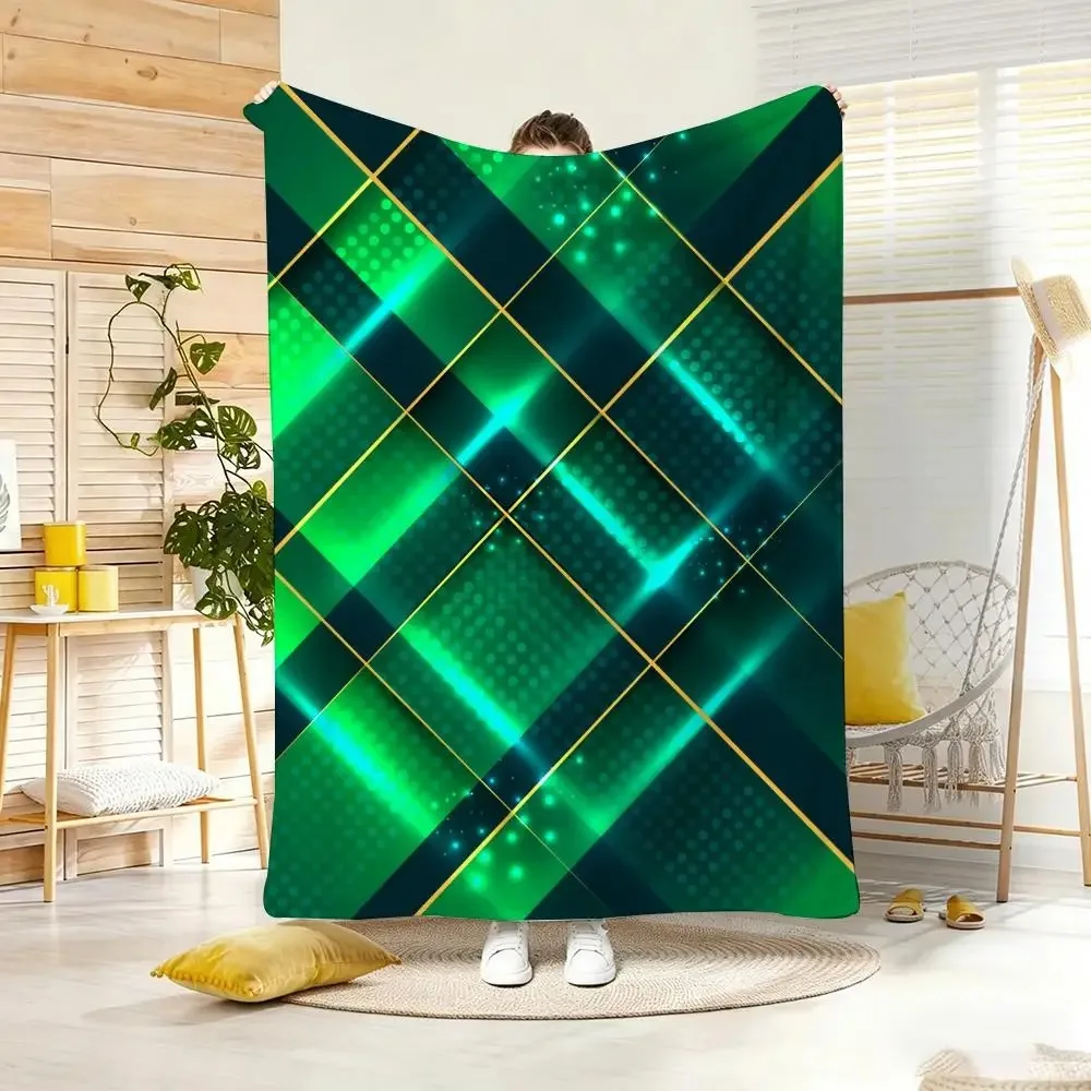 SAU SWE CAN Global Football Energy Throw Lightweight  Flannel Blanket Soft Skin-friendly for Summer Cooling