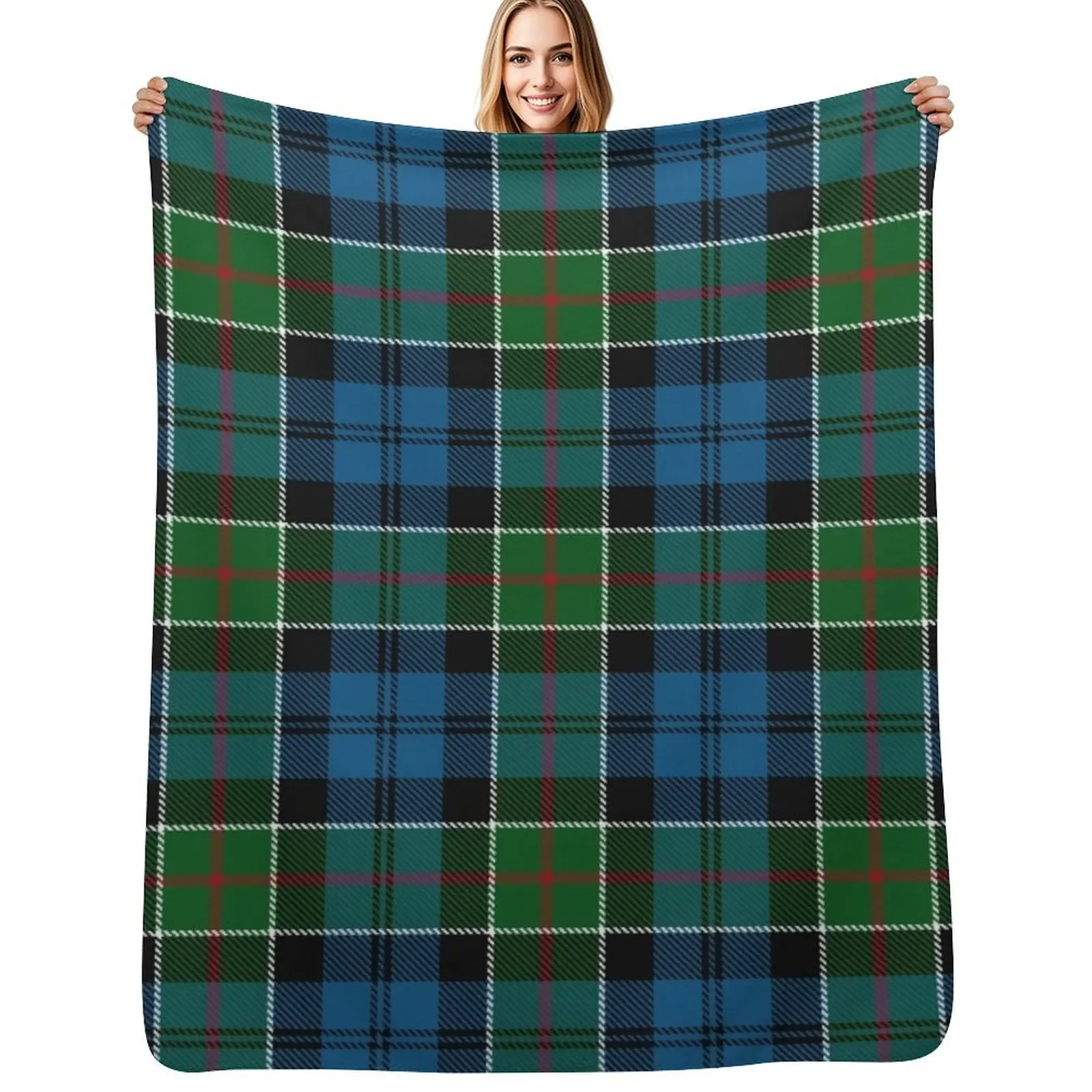 

Colquhoun Cowans Tartan Throw Blanket Stylish Decor Blanket Gift for Friends Roommate
