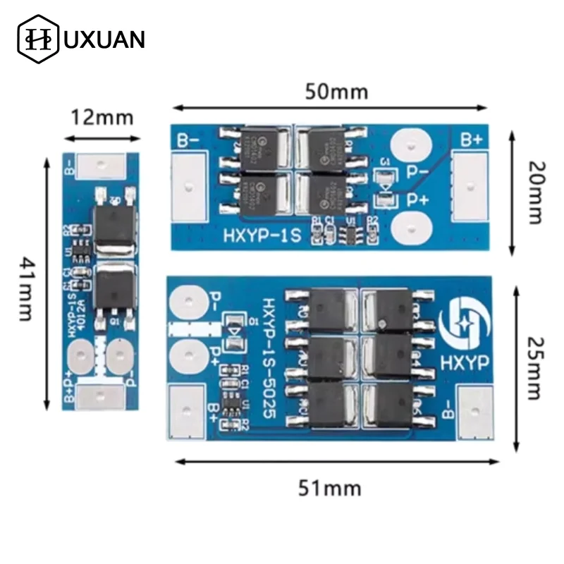 

Плата защиты литиевой батареи BMS 1S 12A 16A 24A 3,7 В LiFePO4 18650 4,2 В Напряжение зарядки/короткая цепь/предотвращение перезарядки
