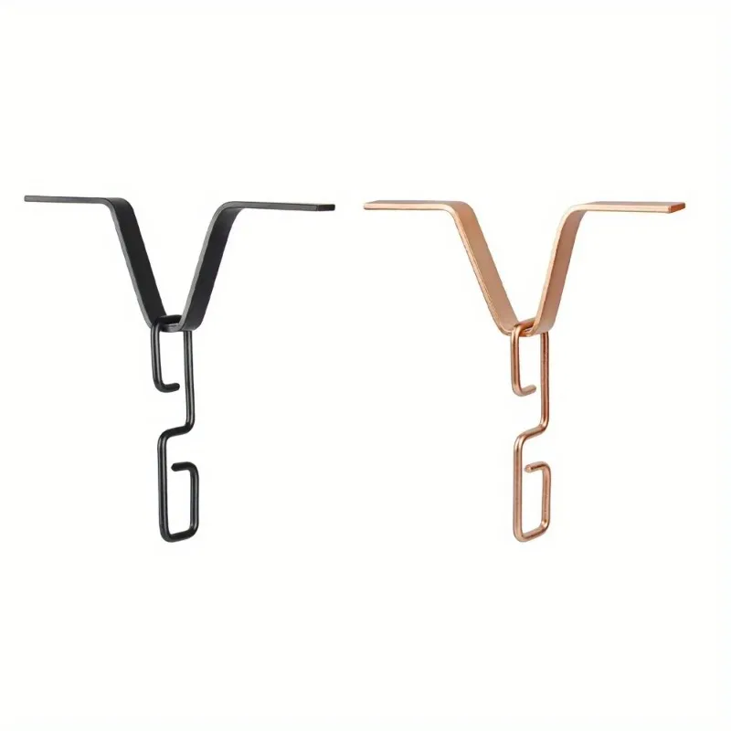 Rain Chain Gutter Adapter V Shaped Installation Outside Hardware for Rain Chimes Downspout Iron Connector Rain Chain V Hook