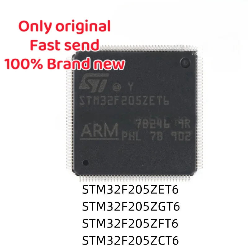 

1pcs 100% New STM32F205ZET6 STM32F205ZGT6 STM32F205ZCT6 STM32F205ZFT6 QFP-144 Chipset