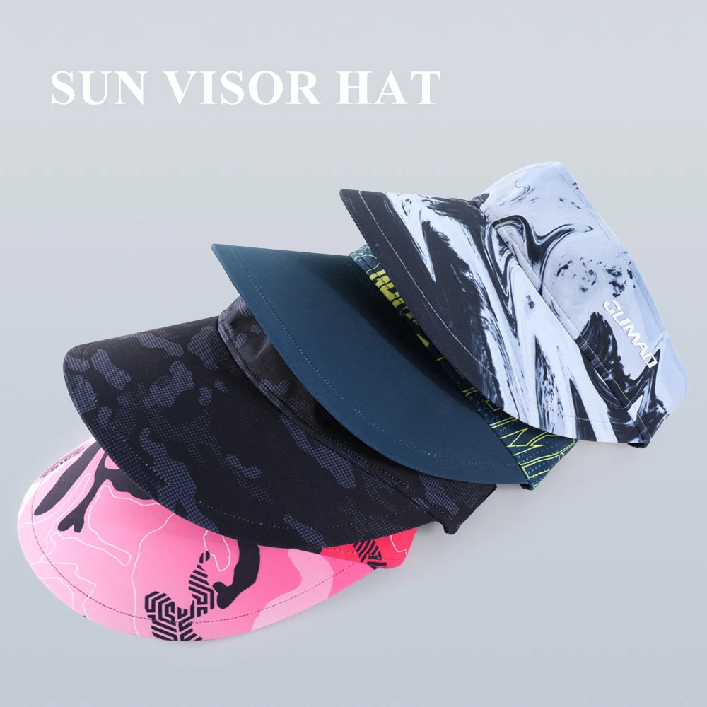 Sport Cap Summer Sun Protection Empty Top Hat Outdoor Running Hiking Tennis Golf Beach Adjustable Soft Baseball Visor Caps Men