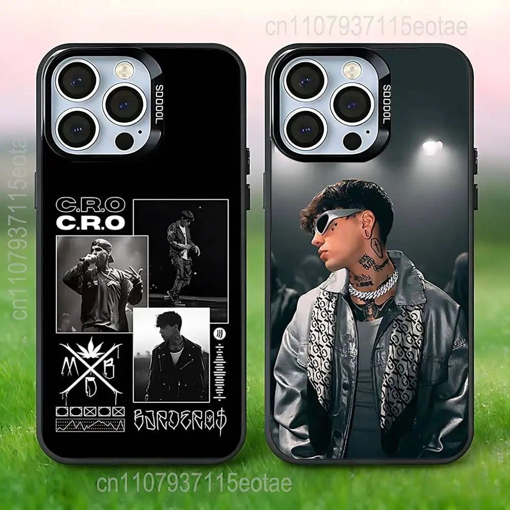 

C.R.O Crocraxker Rapper COOL Phone Case For iPhone 17,16,15,14,13,12,11,Pro,Max,Plus,E,Air,Mini Black IMD Cover