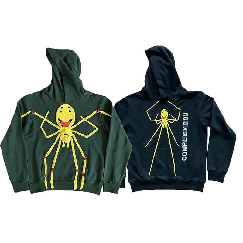

Phileas Fogg X Spiderman Collaboration Hoodie Pure Color Face Design Celebri Endorsed Men's Sweatirt Winter 2023