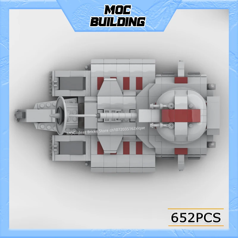 MOC Bausteine Raum Film Szene Assault Tank Modell Militär Waffe Fahrzeug DIY Montieren Ziegel Spielzeug Sammlung Weihnachten Geschenke