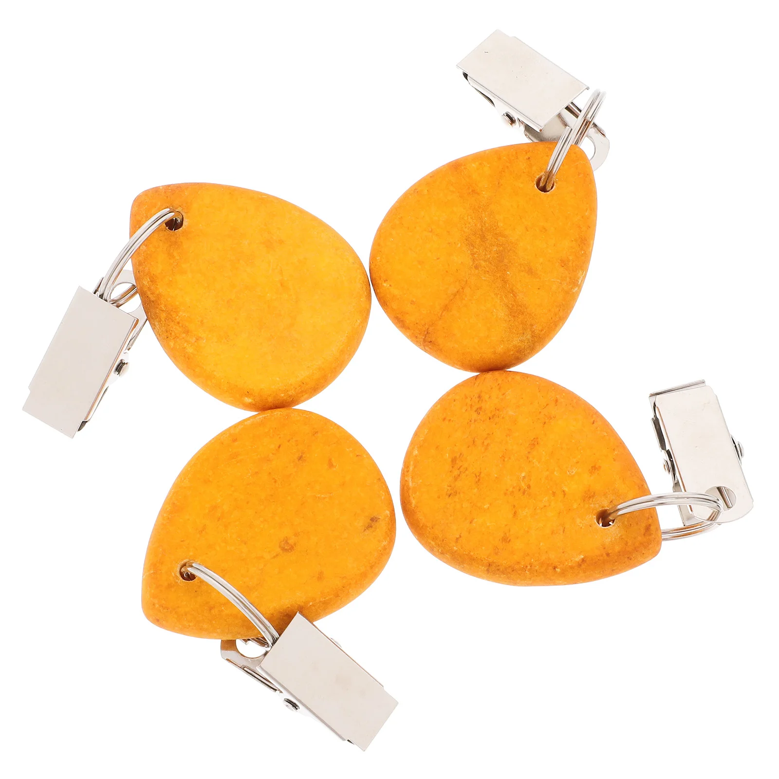 

4pcs Tablecloth Clips Windproof Iron Fixing Pendants for Outdoor Backyard Picnic Decorative Practical Kitchen Bar Supplies