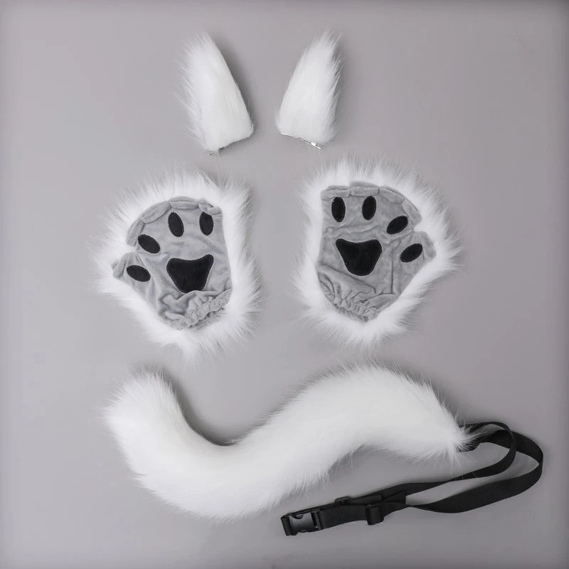 Halloween Carnival Imitation Animal Ear Tail Suit Cosplay Cosplay Outdoor Party Props