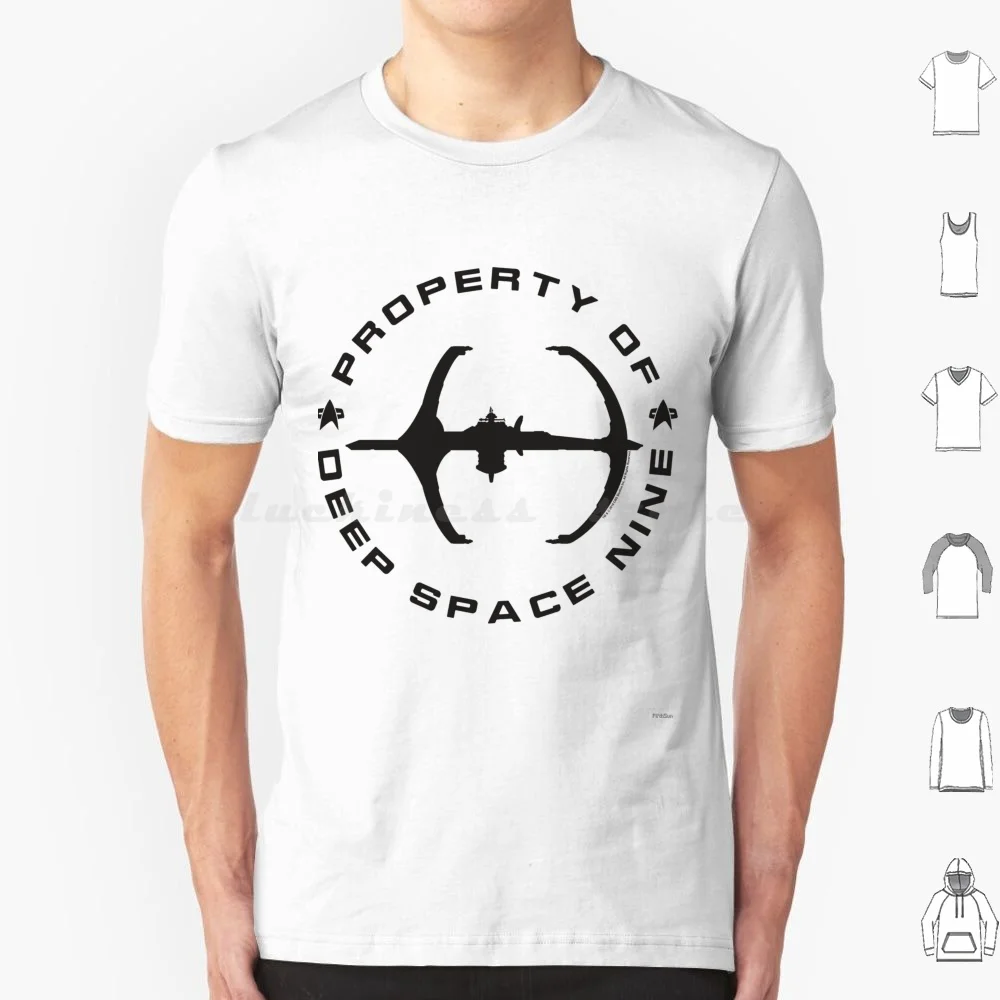 Star Property Of Deep Space Nine Ship Silhouette T Shirt Big Size 100% Cotton Star Deep Space Nine Ship Silouette Fifth Sun