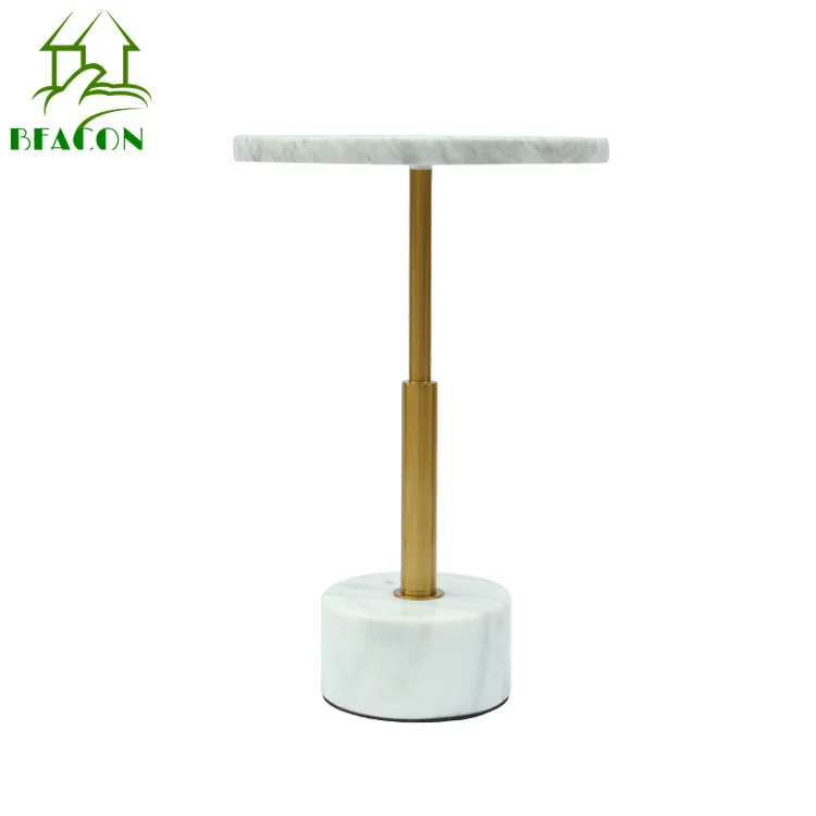 

Knock down packing hot sale home furniture marble top livingroom side table