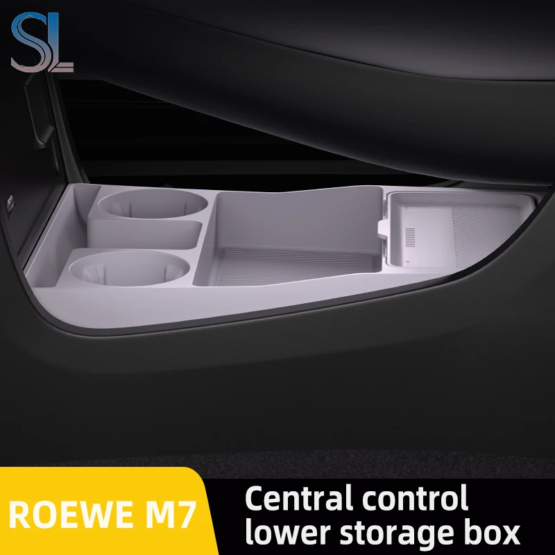 ل Roewe M7 RW M7 2025 2026 صندوق تخزين مركز مسند الذراع صندوق مخفي حامل الكأس المنظم الملحقات الداخلية #1
