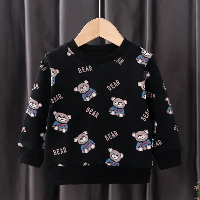 2 to 9 Years Children Sweatshirt Baby Clothing Boys Girls Long Sleeve Pullover Tops Toddler Sweater Spring Autumn Kids Hoodie image 3