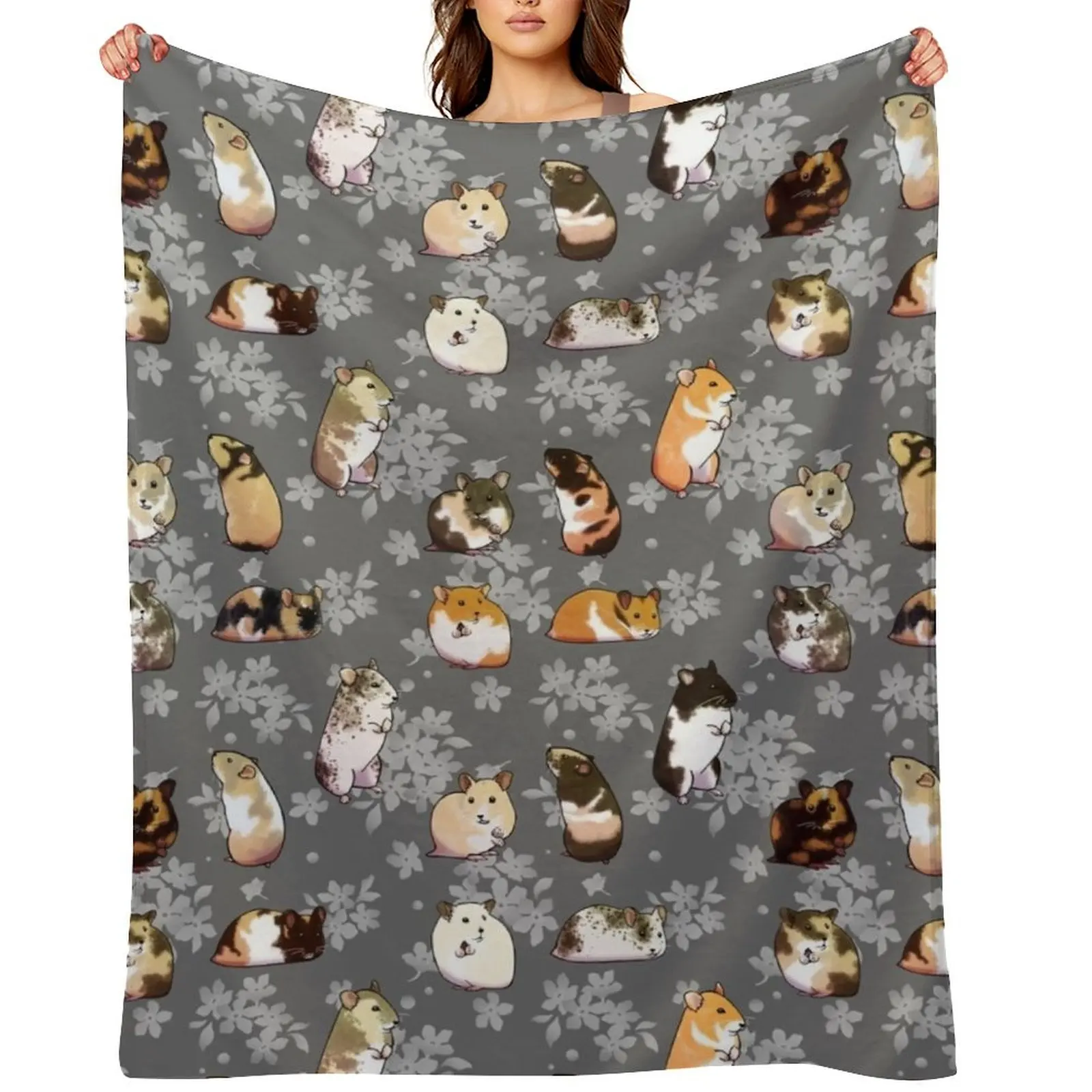 

Spring hamsters Throw Blanket Baby decorative Hair Soft Beds Blankets