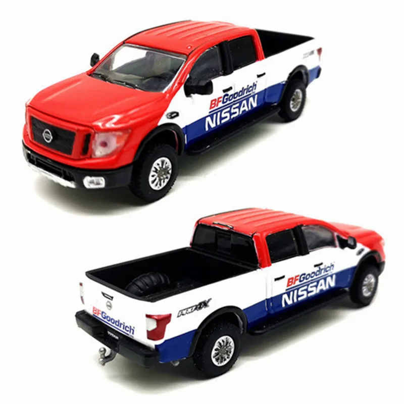 

GreenLight 1:64 2018, Nissan Titan XD Pro-4X, имитация сплава, коллекция моделей микроавтомобилей, украшение, игрушка в подарок