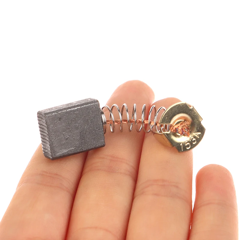 10 Uds 153 cepillo de herramienta eléctrica cepillos de carbono piezas de martillo eléctrico cepillo de grafito máquina pulidora Angular accesorios de cepillo