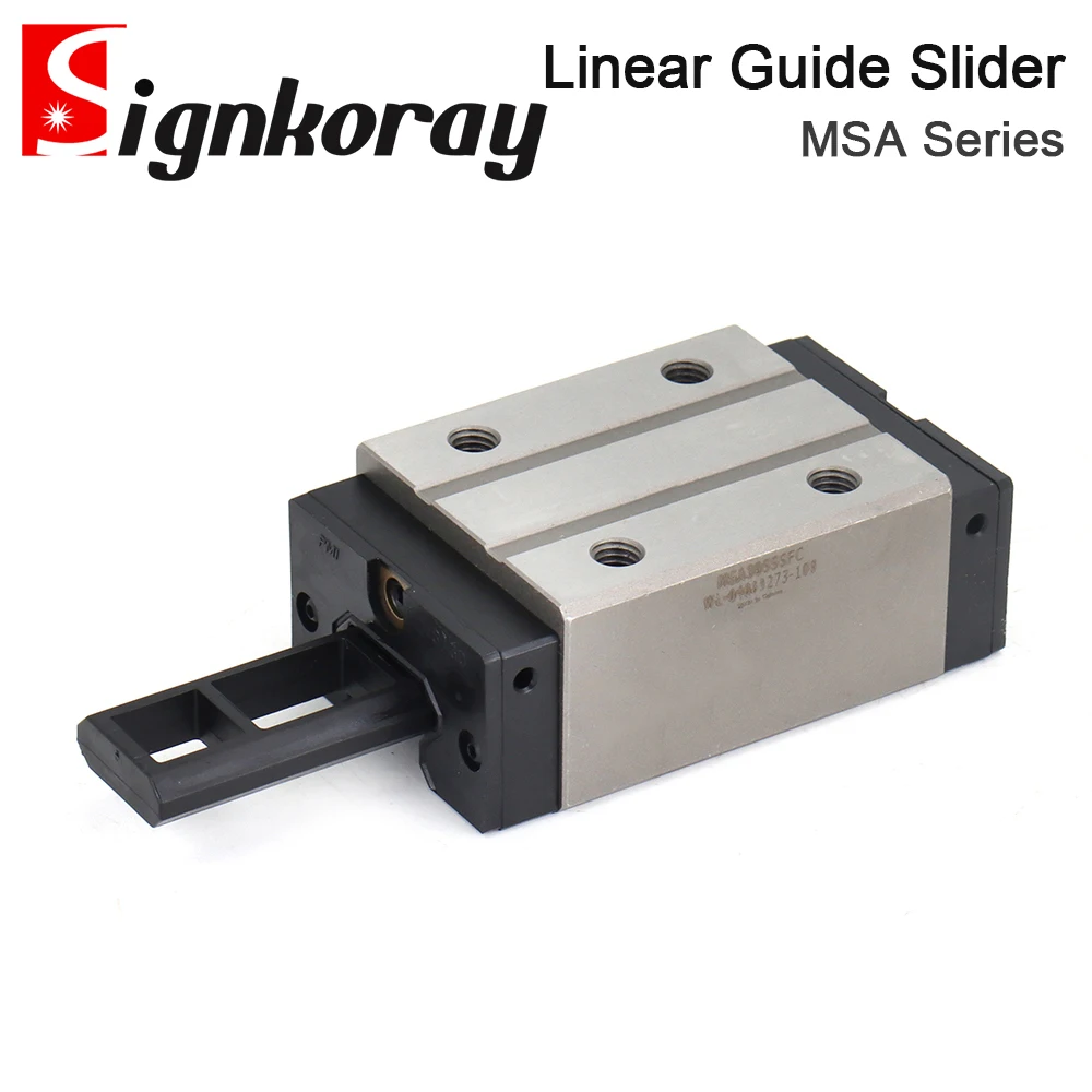 Carrello guida lineare con blocco scorrevole serie SignkoRay PMI MSA per macchina da taglio per incisione laser CO2