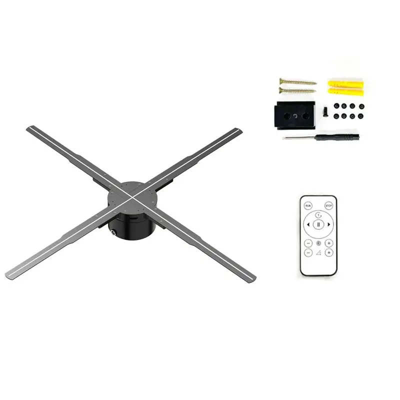 

Голографический проектор B27B Wifi 3D, 615 мм, 722 LED, голографический вентилятор-проектор для демонстрации изображений и видео, рекламный дисплей для магазинов