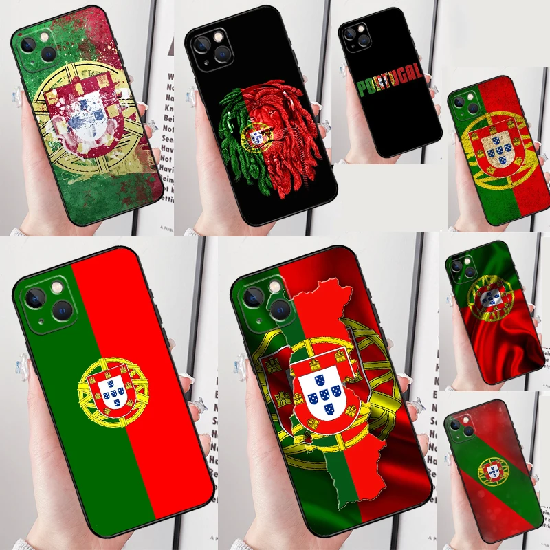 Portugal Passport Flag Case For iPhone 16 15 Pro Max Plus 12 13 Mini 11 14 Pro Max XS X XR SE 2020 2022 Cover