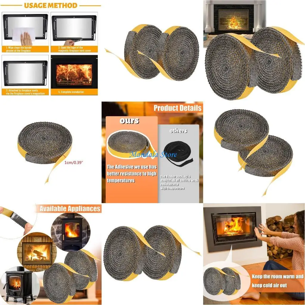 

U2JC 2pcs/set Durable Sealant Tape Effective Tape Adhesive Tape Seal Long lasting Tape Rope for Long lasting Use