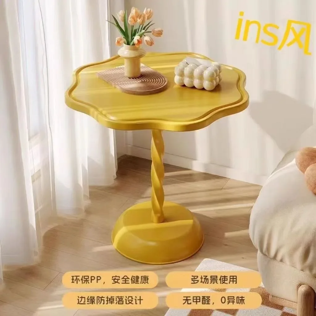 

Nordic Creative Cloud Side Table Living Room Sofa Side Table Bedroom Plastic Round Table Outdoor Balcony Coffee Tables