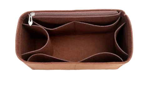 Organisateur d'insertion de sac à main PM, insert d'organisateur de sac en velours compatible avec l Carryall et plus de Pect pour une forme de sac à main et soigné