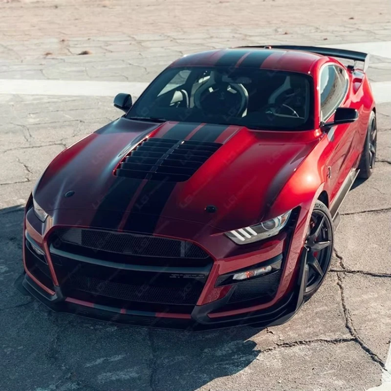 Body Kit for Mustang 18-20 Upgrade to GT500 Style Front Bumper Rear Bumper Side Skirts Exhaust Body Kit 2
