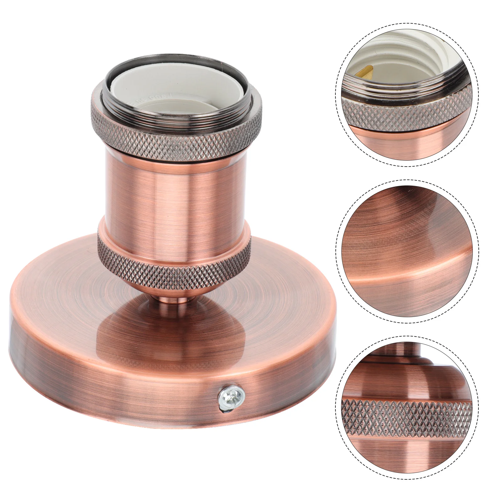 

Retro Lamp Holder E27 Socket Iron Ceramic Durable Sturdy Assemble Disassemble Dining Room Office Bookstores Homes Restaurants
