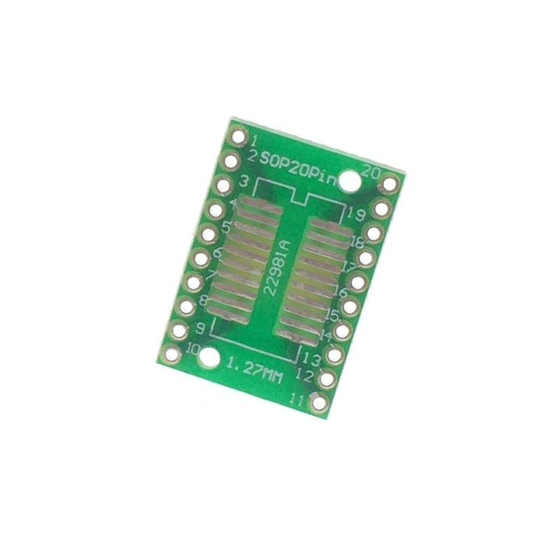 SOP20 SSOP20 TSSOP20 Patch To Insert DIP 0.65/1.27mm Conversion Board 100PCS