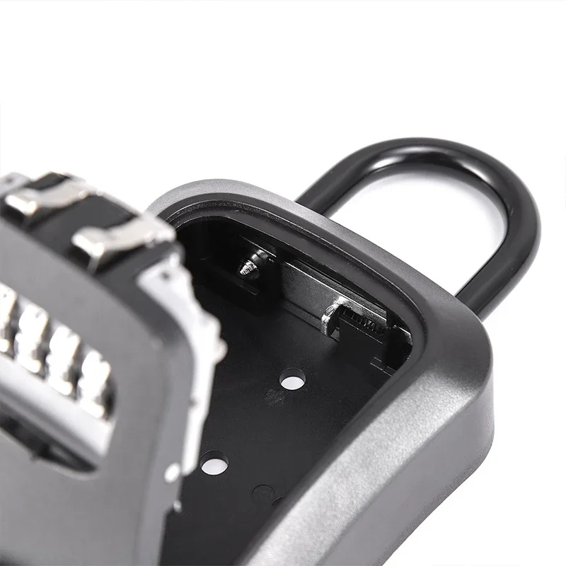 Key Lock Box Portable Combination Lockbox Wall-Mounted Key Storage Box For House Keys Safe Security Lock Box Lock Box For Home