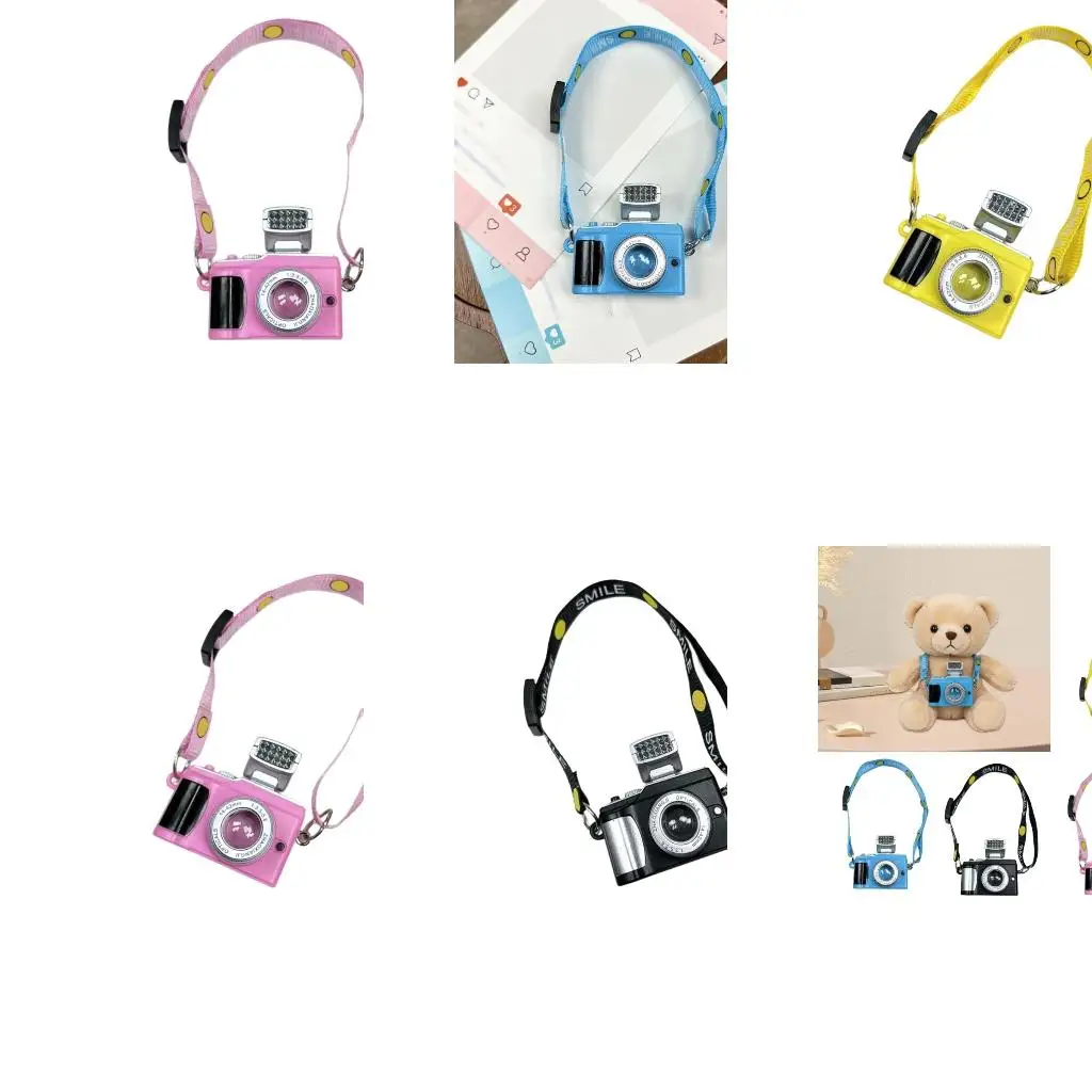  Lightweight Smiling Camera Keychain Including Decorative Flashlight Function