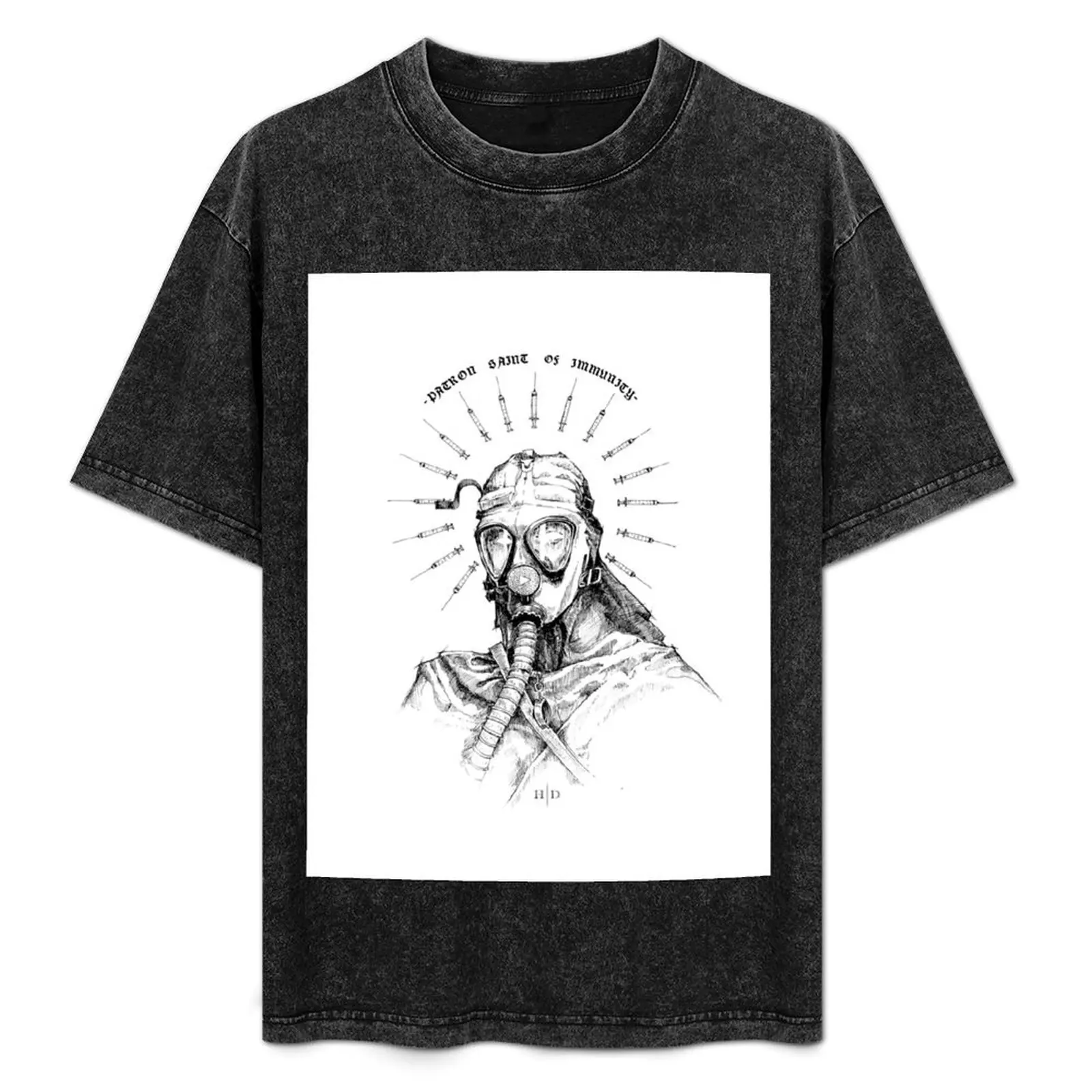 Patron Saint of Immunity T-Shirt Funny t-shirt summer 2025 Aesthetic clothing anime shirt t shirts men