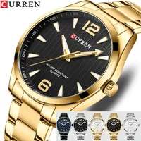 CURREN Sport Men Watch Top Brand Luxury Military Waterproof Male Clock Stainless Steel Quartz Business Original Wristwatch 8434