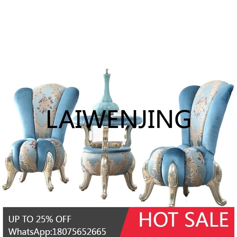 Yff Three-Piece Tea Set Occasional Table and Chair Combined Tea Table Chair Bedroom Solid Wood Set