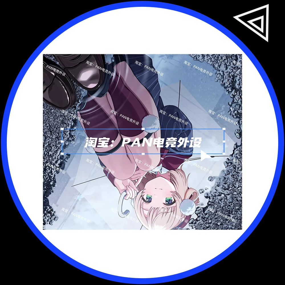 

Коврик для мыши PAN Esports Shigure Ui Glass, гладкий и скоростной, с покрытием FPS, полное покрытие, для APEX, CSGO, аксессуары для ПК