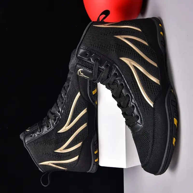 

2025 New Arrival Boxing Sneakers for Men Comfortable Wrestling Boots Mens Professional Non-Slip Men Fighting Shoes