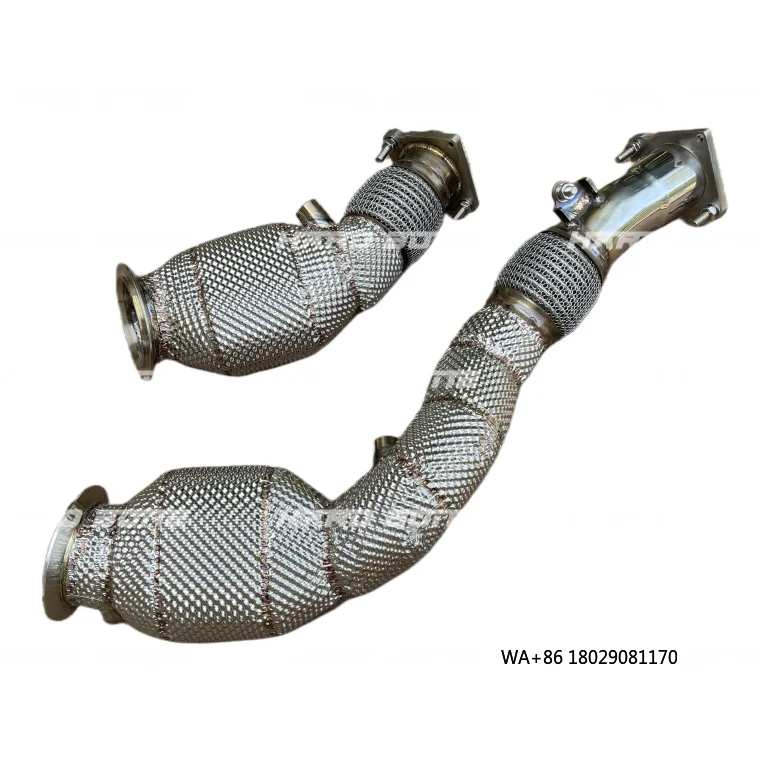 

Изготовленный на заказ выхлопной патрубок (даунпайп) с логотипом и теплозащитным экраном для M3 M4 M2C F8X S55 F80 F82 F83 F87 2014+