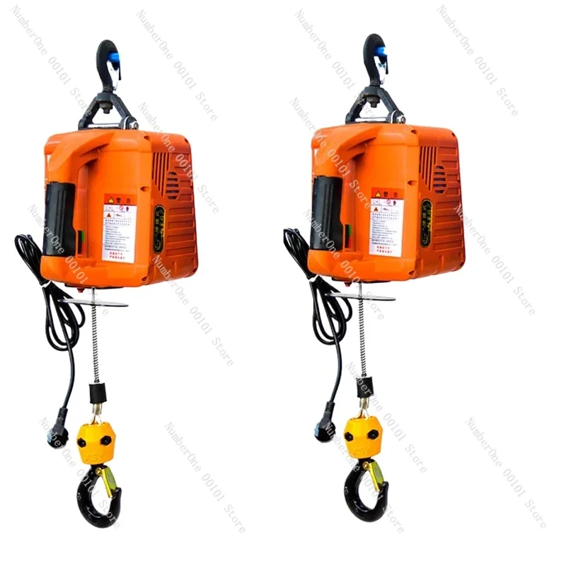 

500KG Load Portable Electric Winch Traction Hoist Manual/Remote Control/Wire Control Electric Hoist 220V/110V Hoist Lifting Tool