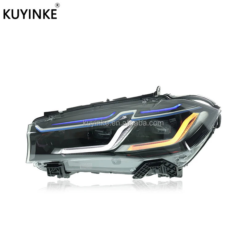 

New Headlight Assembly Modification Matrix Led Lens Daytime Running Turn Signal Light Headlight For BMW X5 F15 2014-2018