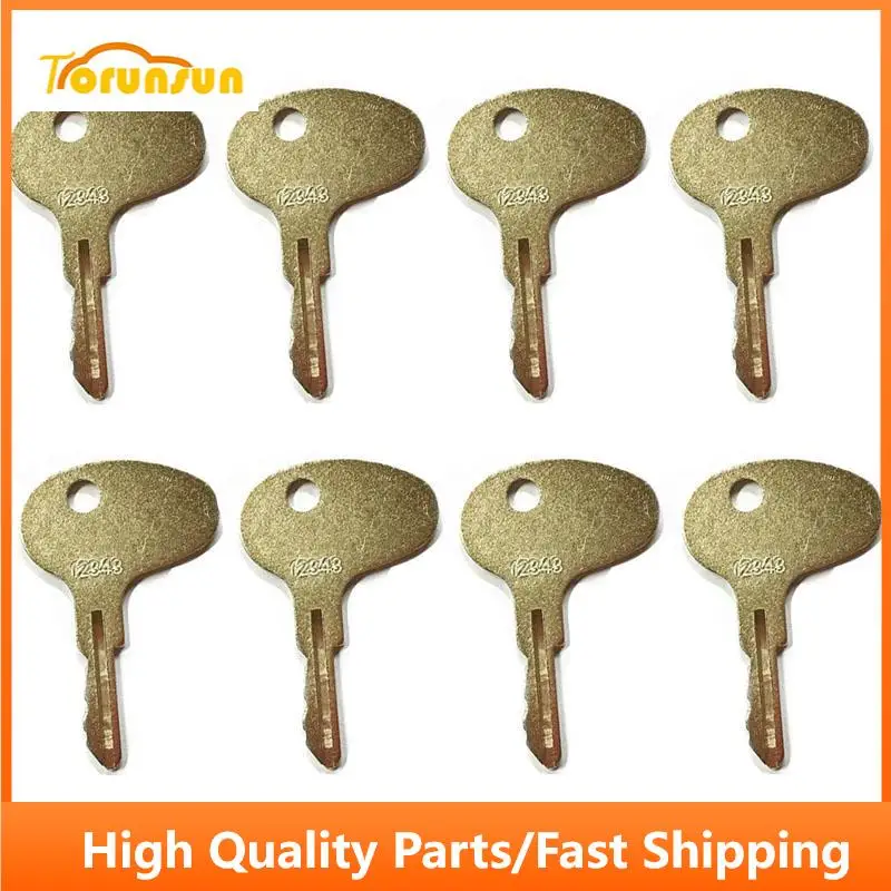 

8pcs 12343 Ignition Key for Mitsubishi Kubota International CAT Forklift Dozer