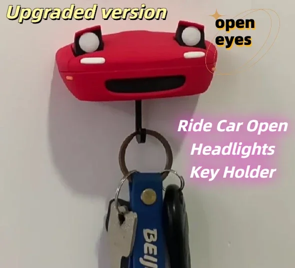 

Car Open Headlight Key Holder Vintage Ride Wall Mount Keychain Holder Sturdy Practical Entrance Keyholder Key Hangers For Hallwa