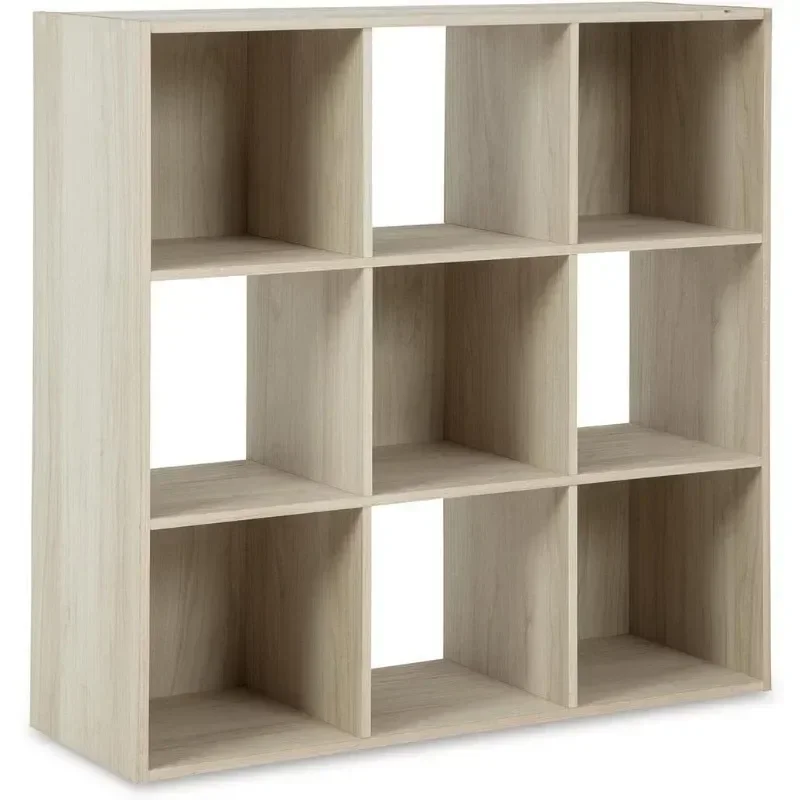 

Signature Design by Ashley Socalle Modern 9 Cube Storage Organizer or Bookcase Beige