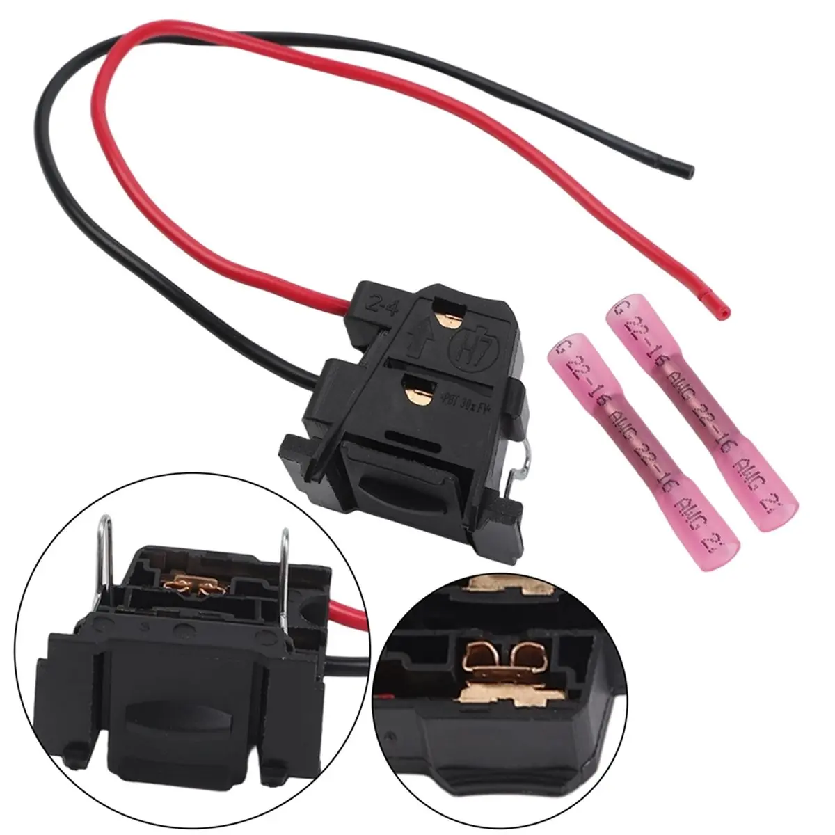 #05F (Plastic)Lamp Headlight Bulb Holder Bulb Socket for Fiat 500 Car Accessories,DIY & Tools