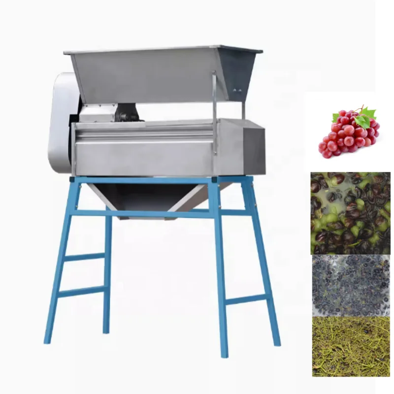 Máquina de remoção de haste de uva para fabricação de vinho, triturador de uva, destemmer