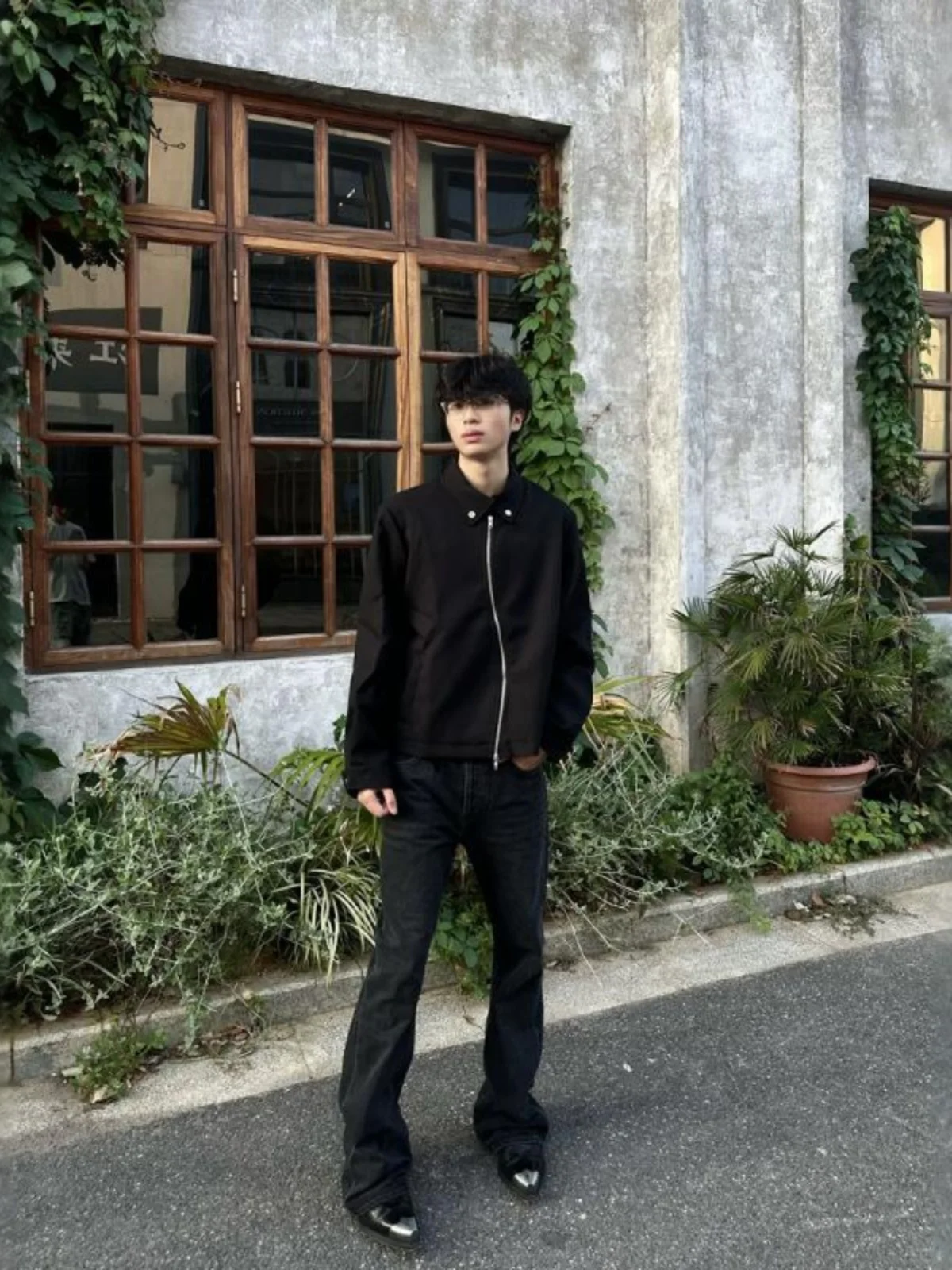 

Мужское пальто-пилот на молнии Cleanfit Adstrative Jaet, весенне-осеннее повседневное свободное пальто, чистый цвет