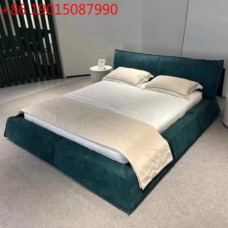 Cama Moderna y Elegante para Recámara Principal, Diseño Simple, de Lujo, Alta Calidad, Económica, Cama Matrimonial, Muebles para el Hogar