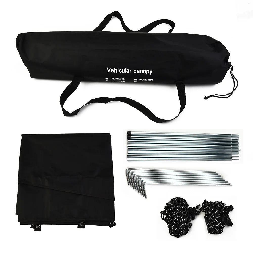 Car Shelter Shade Camping Side Car Side Awning Sun Canopy Sunshade Portable Camping Tent Automobile Rooftop Rain Canopy For SUV