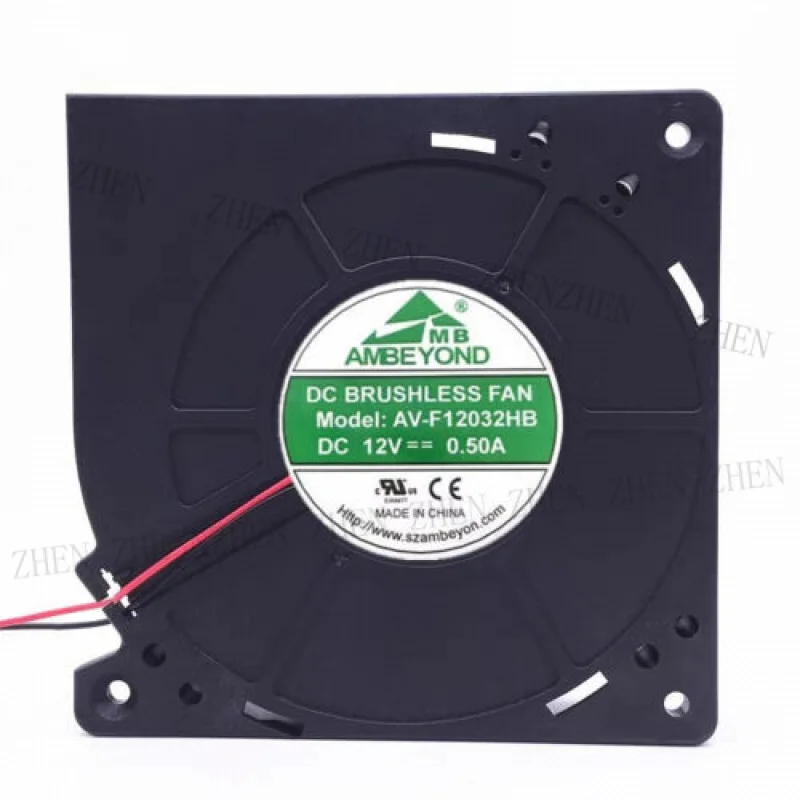 

Y FOR AMBEYOND AV-F12032HB 12032 12V 0.50A 2-Wire Blower Turbo Cooling Fan