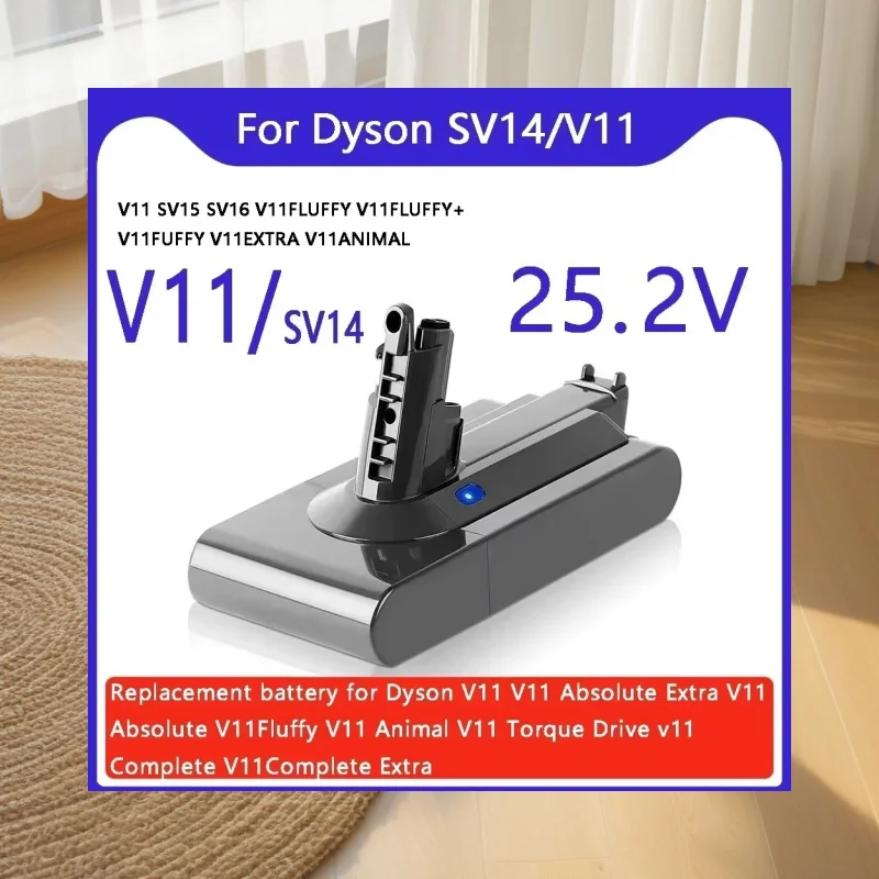 Per Dyson V11 25.2V 12800mAh SV14 Batteria Al Litio Li-Ion Aspirapolvere Batteria Ricaricabile Assoluto V11 Animale