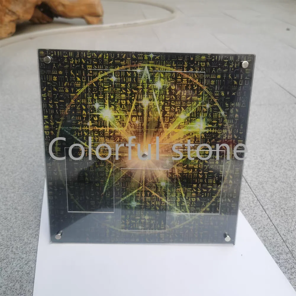 Yu Gi Oh Anime Character Card Brick Display Stand DIY Acrylic Brick Exodia The Forbidden One Ancient Egyptian Script No Card Toy